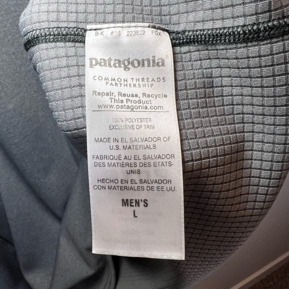 Patagonia Men's Midweight Capilene Baselayer Shirt Gray Polartec Outdoor Large - Picture 15 of 15